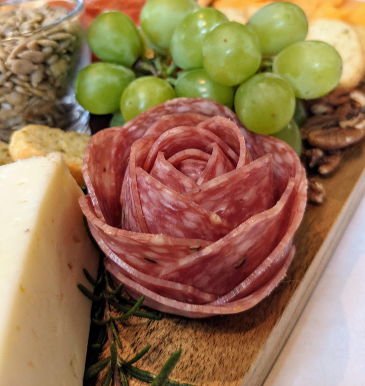 How to Make Charcuterie Board Salami Roses - Mama Did It