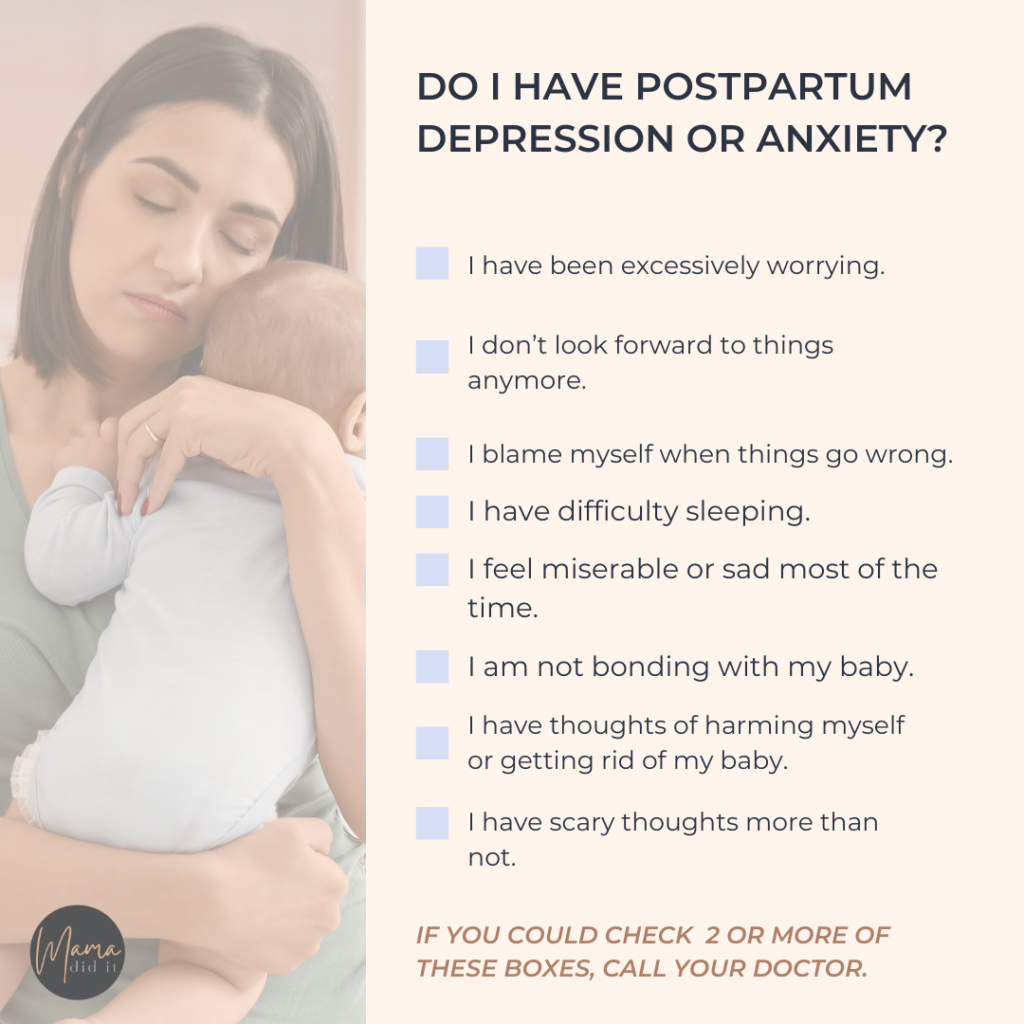 do i have postpartum depression
